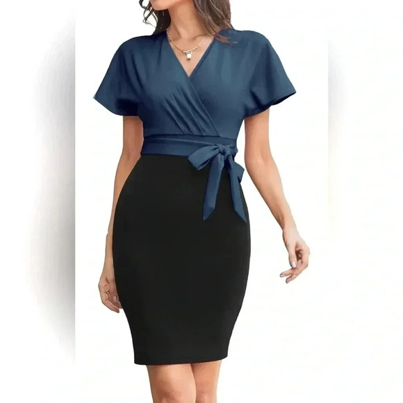 GRACE KARIN Pencil Dress Short Sleeve Dress Cocktail Party - Picture 1 of 7